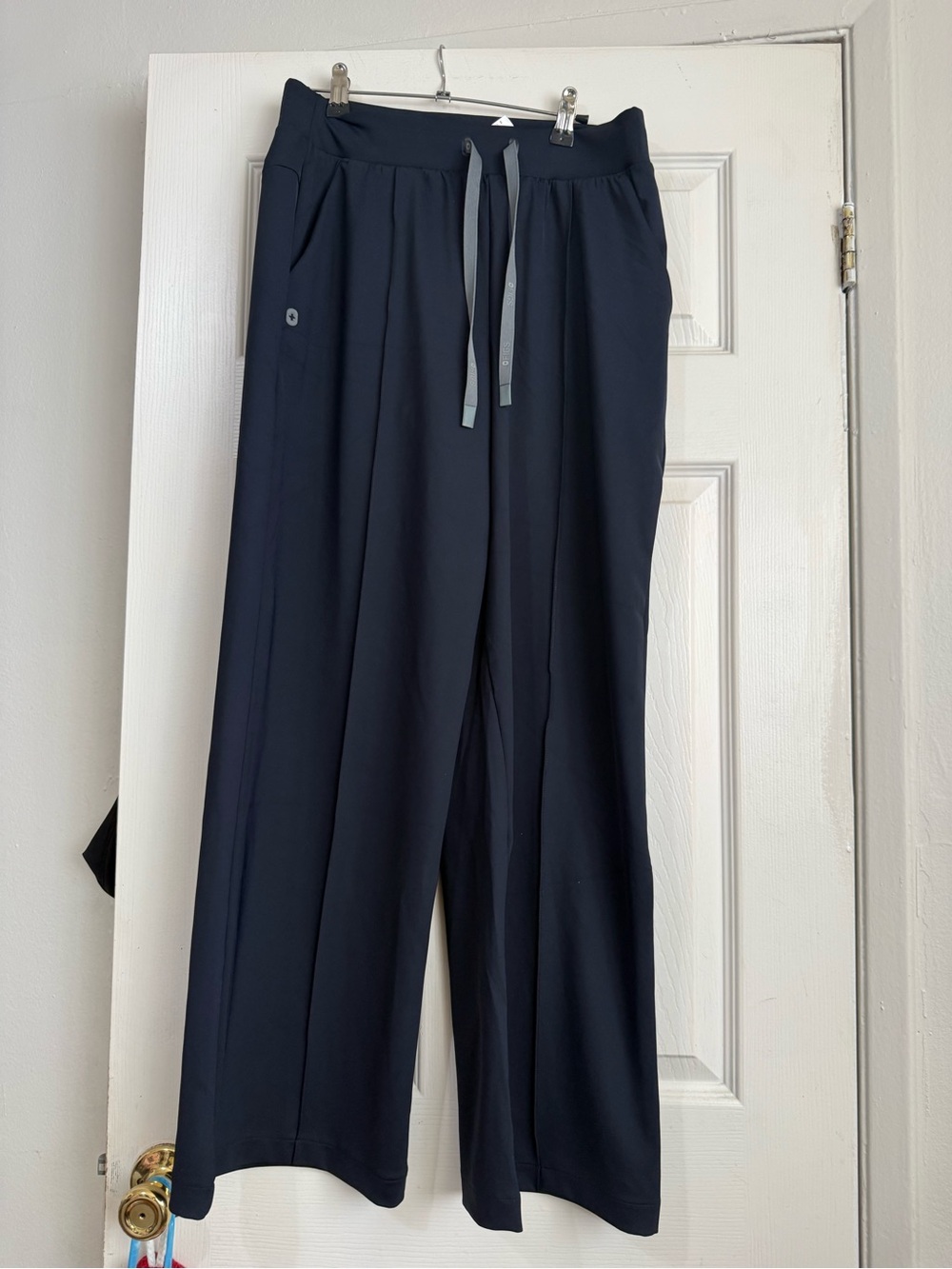 Figs Women's Navy Straight-Leg Drawstring Pants